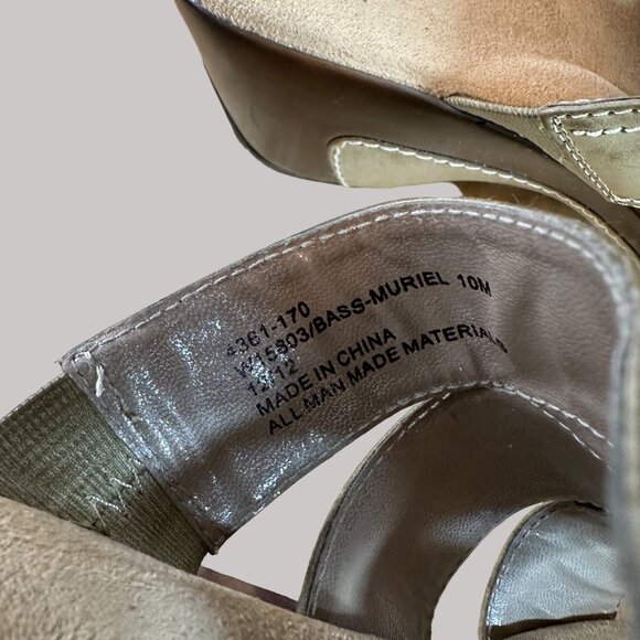 G H Bass Women's Slip-On Distressed Uppers Sandals With Wave Straps & Cushioned - Picture 16 of 16